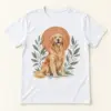 Golden Retriever Sun Unisex Graphic T-Shirt — main illustrative mockup