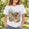 Dachshund Garden Trail Unisex Graphic T-Shirt — lifestyle illustrative mockup