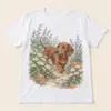 Dachshund Garden Trail Unisex Graphic T-Shirt — main illustrative mockup