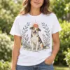 Rescue Pup New Day Unisex Graphic T-Shirt — lifestyle illustrative mockup