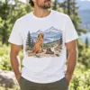 Dog Dad Trail Notes Unisex Graphic T-Shirt — lifestyle illustrative mockup