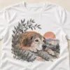 Senior Dog Soft Steps Unisex Graphic T-Shirt — detail illustrative mockup