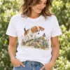 Puppy First Adventure Unisex Graphic T-Shirt — lifestyle illustrative mockup