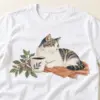 Cat Dad Coffee Break Unisex Graphic T-Shirt — detail illustrative mockup